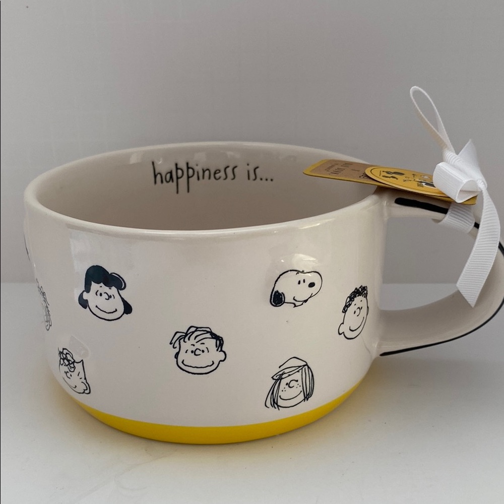 Peanuts Happiness Mug - White and Yellow
